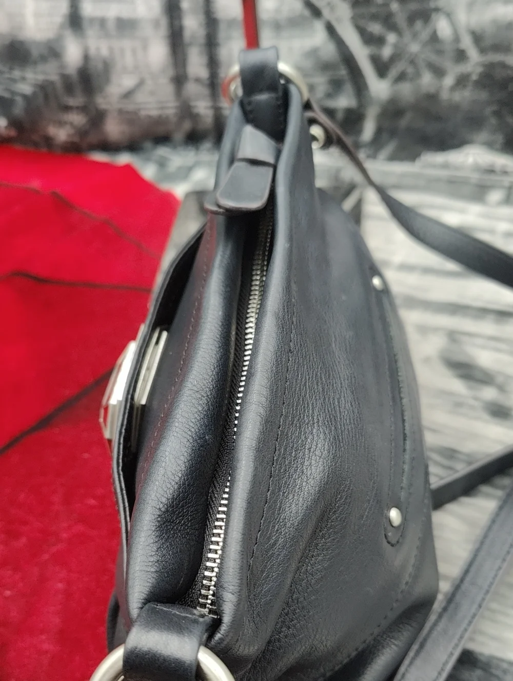 b. makowsky black leather